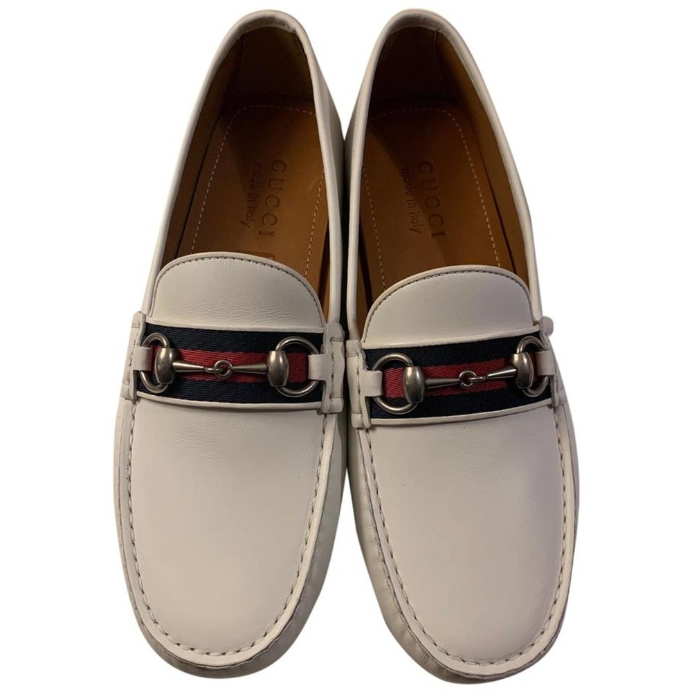 White Slip-on Loafers In Flats Size US 7